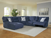 Homestyle Furniture - Ashley Furniture - Acklen Place 6-Piece Power Reclining Sectional with Chaise - 6-Piece Power Reclining Sectional with Chaise - 93607S2