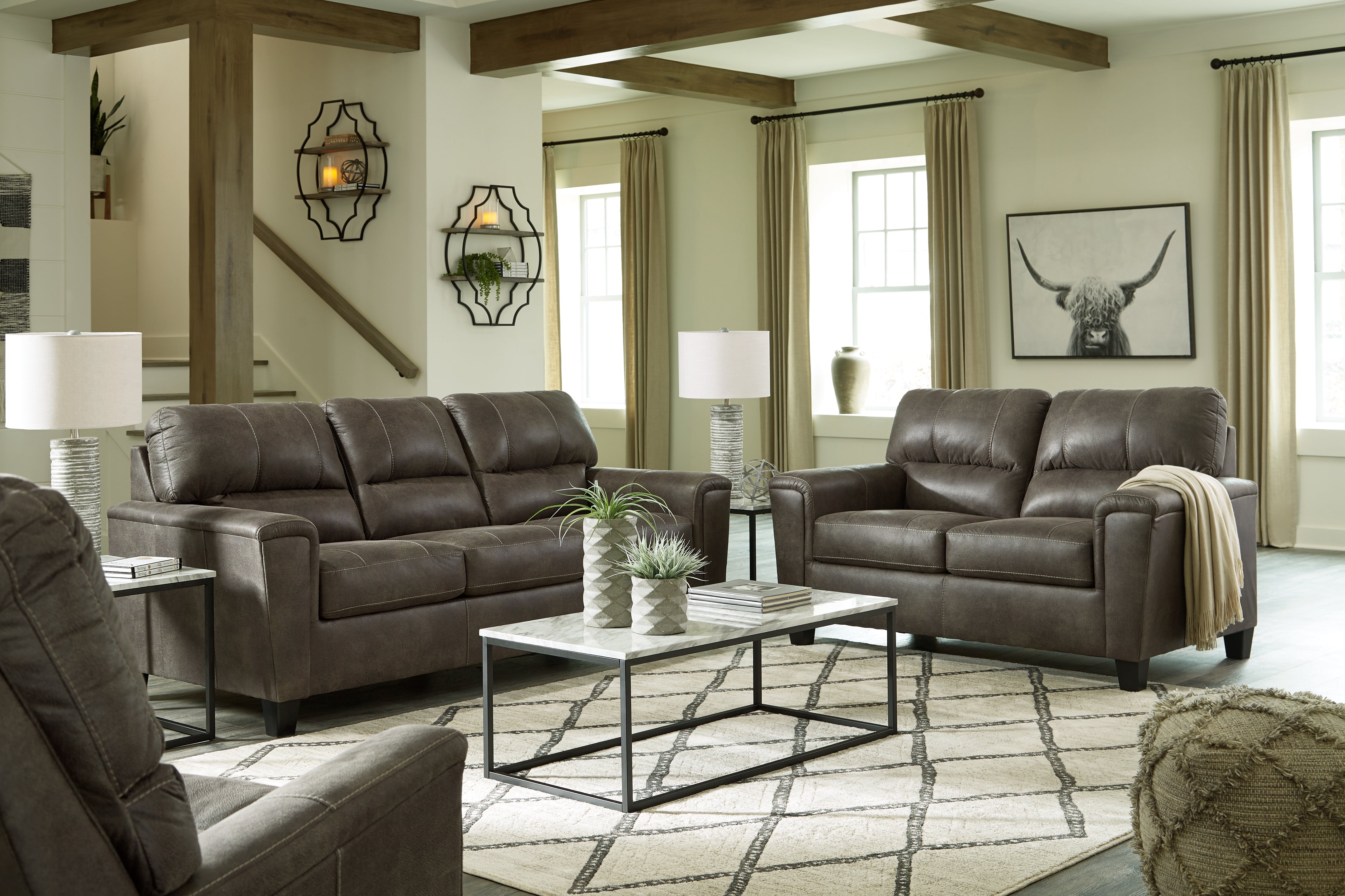 Homestyle Furniture - Ashley Furniture - Navi Sofa, Loveseat and Recliner - Sofa, Loveseat and Recliner - 94002U4