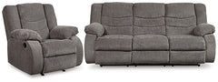 Homestyle Furniture - Ashley Furniture - Tulen Reclining Sofa and Recliner - Reclining Sofa and Recliner - 98606U2