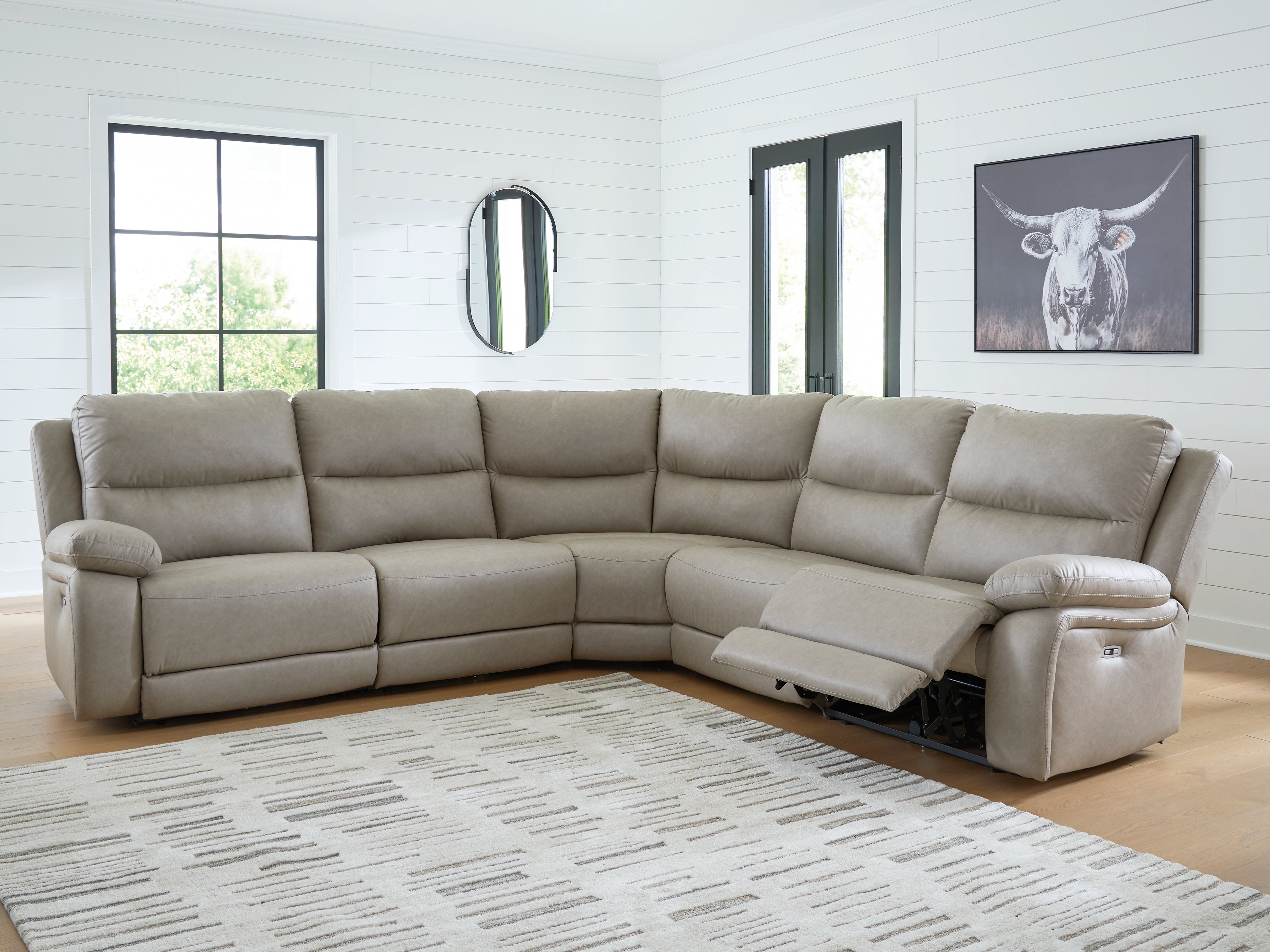 Homestyle Furniture - Ashley Furniture - Narwhal Place 5-Piece Power Reclining Sectional - 5-Piece Power Reclining Sectional - PC99201S8