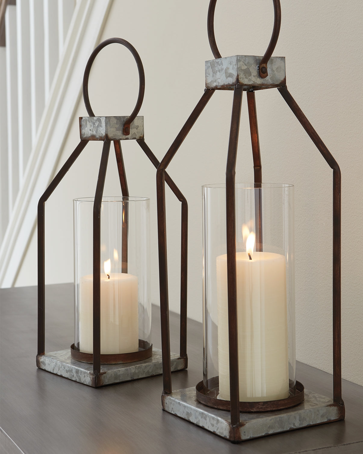 Homestyle Furniture - Ashley Furniture - Diedrick Lantern (Set of 2) - Lantern Set (Set of 2) - A2000346