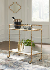 Homestyle Furniture - Ashley Furniture - Plattfield Bar Cart - Bar Cart - A4000625