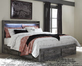Baystorm King Panel Bed with Storage, Dresser, Mirror and 2 Nightstands - Bedroom Set - Ashley Furniture | Homestyle Furniture Arkansas