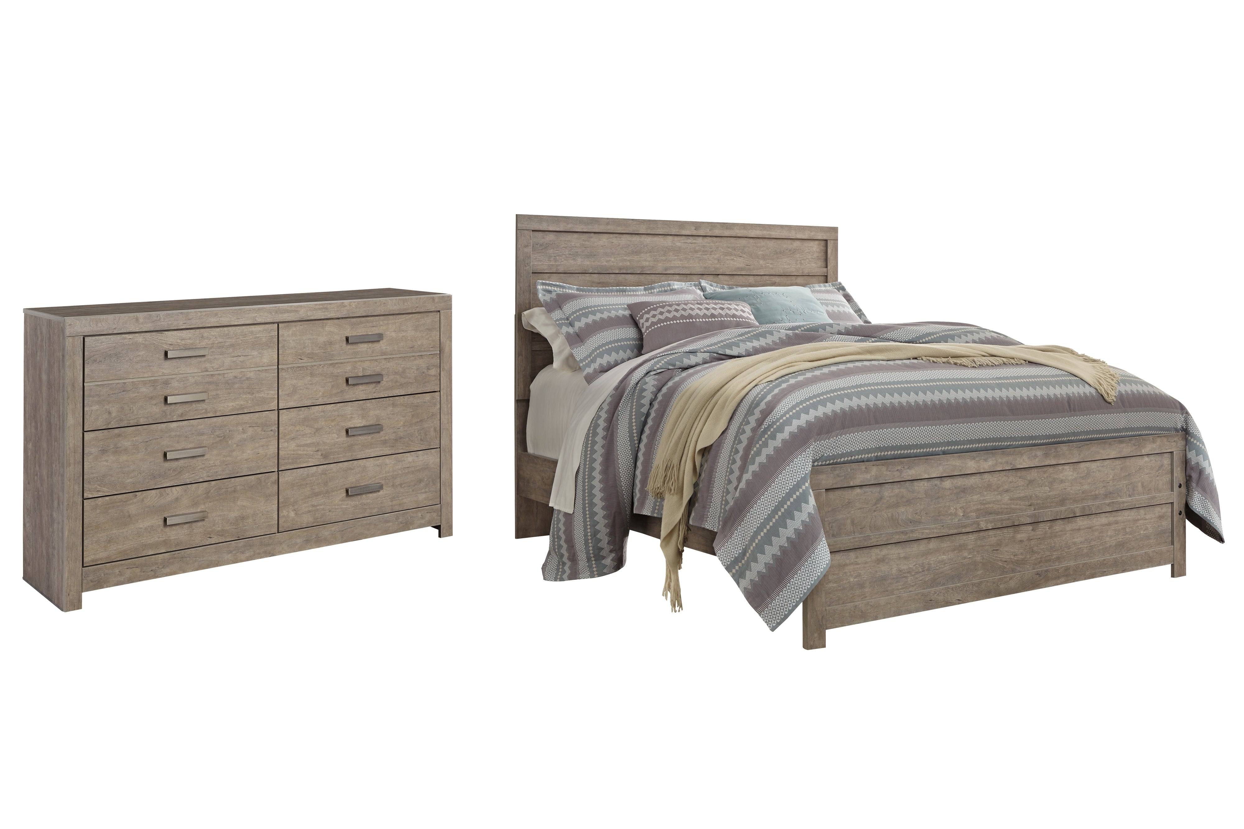 Homestyle Furniture - Ashley Furniture - Culverbach Queen Panel Bed and Dresser - Queen Panel Bed and Dresser - B070B27