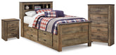 Homestyle Furniture - Ashley Furniture - Trinell Twin Storage Bed, Chest and Nightstand - Twin Storage Bed, Chest and Nightstand - B446B92