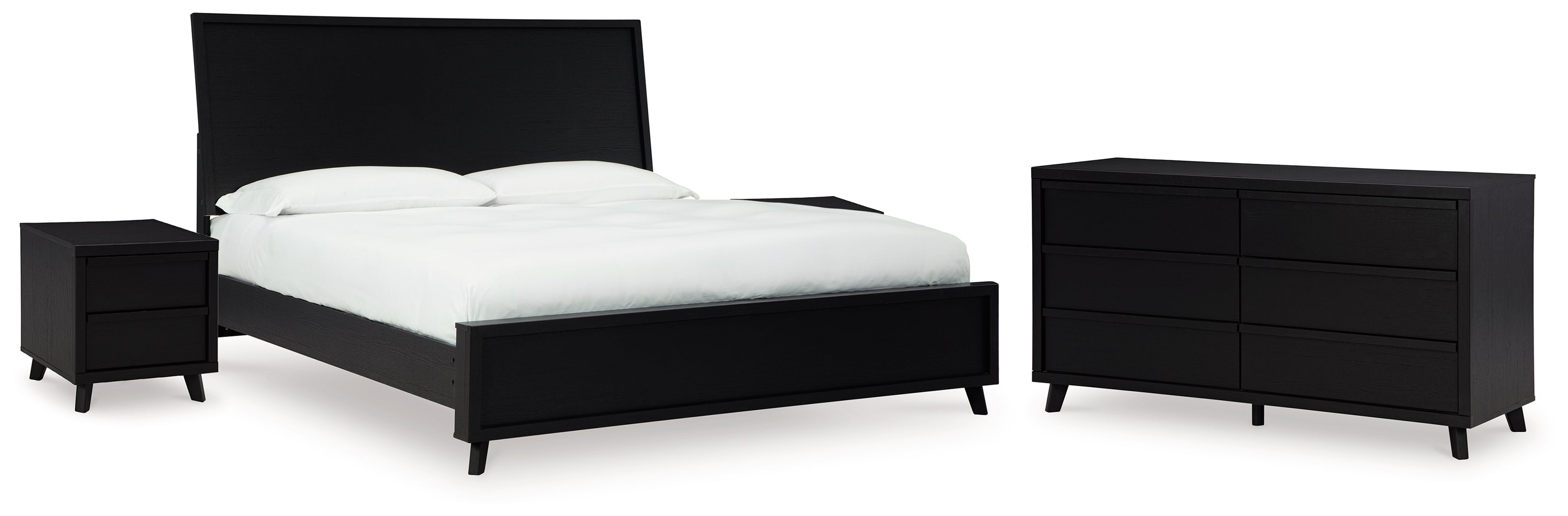 Homestyle Furniture - Ashley Furniture - Danziar King Panel Bed, Dresser and 2 Nightstands - King Panel Bed, Dresser and 2 Nightstands - B1013B14