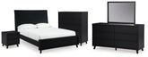 Homestyle Furniture - Ashley Furniture - Danziar Queen Bed, Dresser, Mirror, Chest and Nightstand - Queen Bed, Dresser, Mirror, Chest and Nightstand - B1013B30