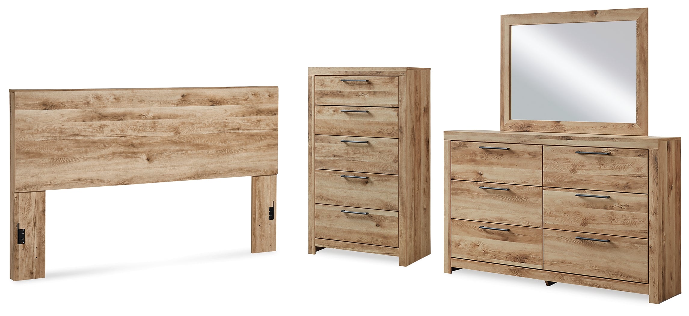 Homestyle Furniture - Ashley Furniture - Hyanna King Panel Headboard, Dresser, Mirror and Chest - King Panel Headboard, Dresser, Mirror and Chest - B1050B58