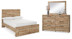 Homestyle Furniture - Ashley Furniture - Hyanna Full Panel Storage Bed, Dresser and Mirror - Full Panel Storage Bed, Dresser and Mirror - B1050B39