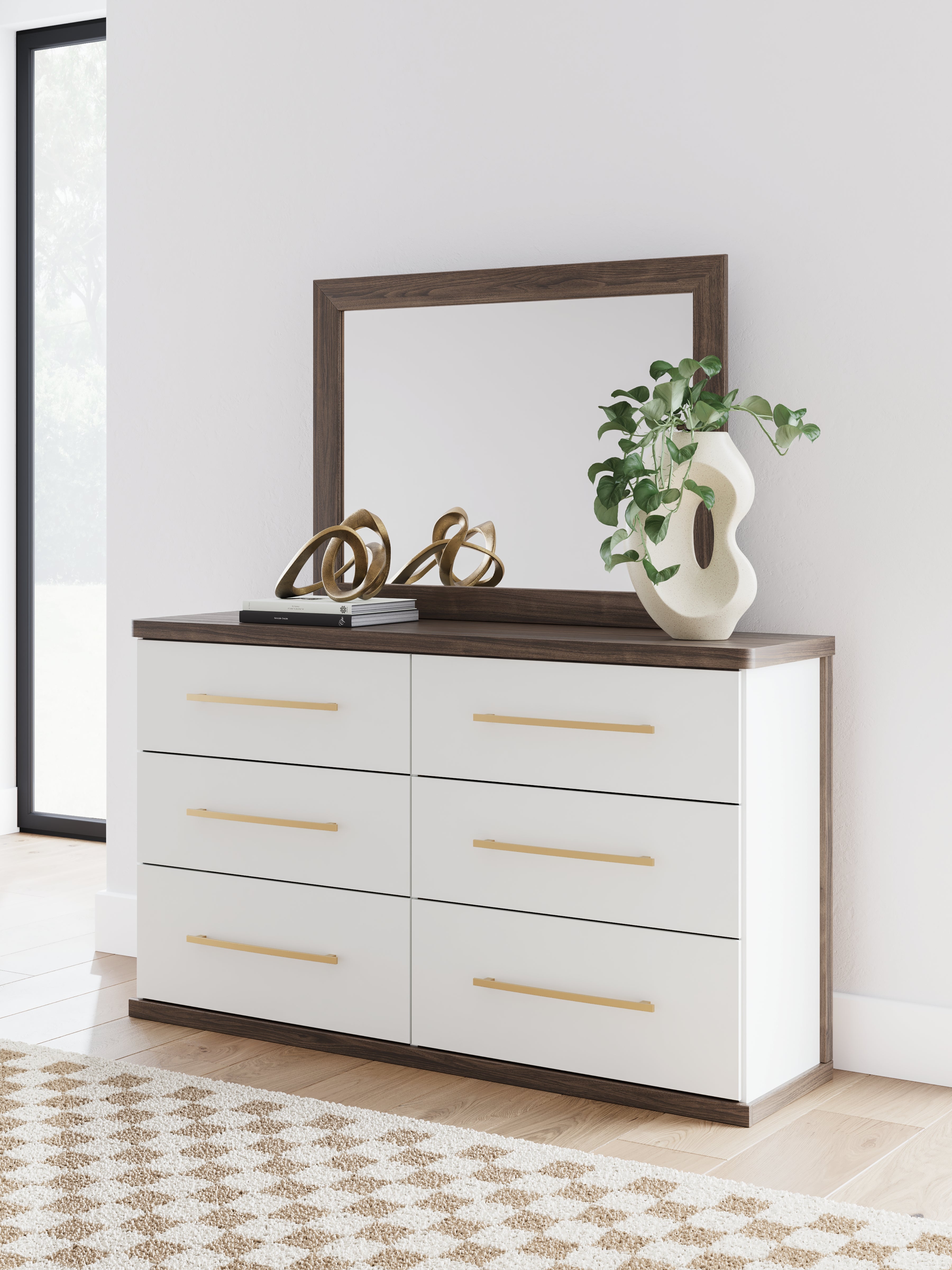 Homestyle Furniture - Ashley Furniture - Kendanport Dresser and Mirror - Dresser and Mirror - PCB1108B1