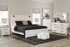 Homestyle Furniture - Ashley Furniture - Gerridan King Panel Bed, Dresser, Mirror, Chest and 2 Nightstands - King Panel Bed, Dresser, Mirror, Chest and 2 Nightstands - B1190B28