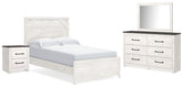 Homestyle Furniture - Ashley Furniture - Gerridan Full Panel Bed, Dresser, Mirror and Nightstand - Full Panel Bed, Dresser, Mirror and Nightstand - B1190B22
