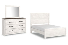 Homestyle Furniture - Ashley Furniture - Gerridan Full Panel Bed with Dresser and Mirror - Full Panel Bed with Dresser and Mirror - B1190B6