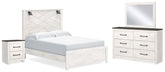 Homestyle Furniture - Ashley Furniture - Gerridan Queen Panel Bed, Dresser, Mirror, and Nightstand - Queen Panel Bed, Dresser, Mirror, and Nightstand - B1190B15
