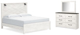 Homestyle Furniture - Ashley Furniture - Gerridan King Panel Bed, Dresser and Mirror - King Panel Bed, Dresser and Mirror - B1190B30