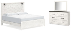Homestyle Furniture - Ashley Furniture - Gerridan King Panel Bed, Dresser and Mirror - King Panel Bed, Dresser and Mirror - B1190B30