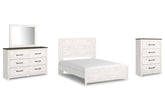 Homestyle Furniture - Ashley Furniture - Gerridan Queen Panel Bed, Dresser, Mirror, and Chest - Queen Panel Bed, Dresser, Mirror, and Chest - B1190B18