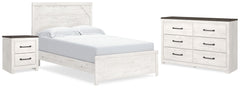 Homestyle Furniture - Ashley Furniture - Gerridan Queen Panel Bed, Dresser and Nightstand - Queen Panel Bed, Dresser and Nightstand - B1190B21