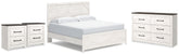 Homestyle Furniture - Ashley Furniture - Gerridan King Panel Bed, Dresser and 2 Nightstands - King Panel Bed, Dresser and 2 Nightstands - B1190B32