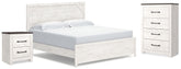 Homestyle Furniture - Ashley Furniture - Gerridan King Panel Bed, Chest and Nightstand - King Panel Bed, Chest and Nightstand - B1190B35