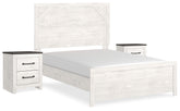 Homestyle Furniture - Ashley Furniture - Gerridan Full Panel Bed and 2 Nightstands - Full Panel Bed and 2 Nightstands - B1190B12