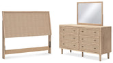 Homestyle Furniture - Ashley Furniture - Cielden Queen Panel Headboard, Dresser and Mirror - Queen Panel Headboard, Dresser and Mirror - B1199B8