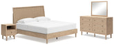 Homestyle Furniture - Ashley Furniture - Cielden King Panel Bed, Dresser, Mirror and Nightstand - King Panel Bed, Dresser, Mirror and Nightstand - B1199B17