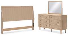 Homestyle Furniture - Ashley Furniture - Cielden King Panel Headboard, Dresser and Mirror - King Panel Headboard, Dresser and Mirror - B1199B9