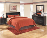 Homestyle Furniture - Ashley Furniture - Huey Vineyard Queen Sleigh Headboard, Dresser, Mirror and Nightstand - Queen Sleigh Headboard, Dresser, Mirror and Nightstand - B128B38