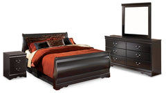 Homestyle Furniture - Ashley Furniture - Huey Vineyard Full Sleigh Bed, Dresser, Mirror and Nightstand - Full Sleigh Bed, Dresser, Mirror and Nightstand - B128B20