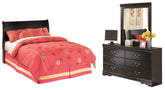Homestyle Furniture - Ashley Furniture - Huey Vineyard Full Sleigh Headboard, Dresser and Mirror - Full Sleigh Headboard, Dresser and Mirror - B128B46