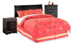 Homestyle Furniture - Ashley Furniture - Huey Vineyard Full Sleigh Headboard, Chest and Nightstand - Full Sleigh Headboard, Chest and Nightstand - B128B34
