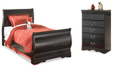 Homestyle Furniture - Ashley Furniture - Huey Vineyard Twin Sleigh Bed and Chest - Twin Sleigh Bed and Chest - B128B39