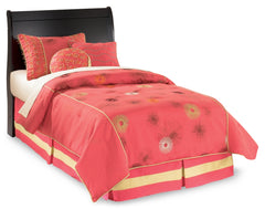 Huey Vineyard Twin Sleigh Headboard, Dresser, Mirror and 2 Nightstands