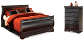 Homestyle Furniture - Ashley Furniture - Huey Vineyard Queen Sleight Bed and Chest - Queen Sleight Bed and Chest - B128B48