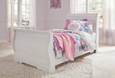Anarasia Twin Sleigh Bed, Dresser, Mirror and Chest - Bedroom Set - Ashley Furniture | Homestyle Furniture Arkansas