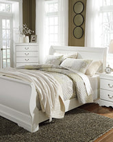 Homestyle Furniture - Ashley Furniture - Anarasia Queen Sleigh Bed with Chest of Drawers and Nightstand - Queen Sleigh Bed with Chest of Drawers and Nightstand - B129B12