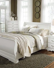 Homestyle Furniture - Ashley Furniture - Anarasia Queen Sleigh Bed with Chest of Drawers and Nightstand - Queen Sleigh Bed with Chest of Drawers and Nightstand - B129B12