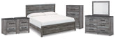 Homestyle Furniture - Ashley Furniture - Bronyan King Panel Bed, Dresser, Mirror, Chest and 2 Nightstands - King Panel Bed, Dresser, Mirror, Chest and 2 Nightstands - B1290B8