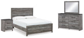 Homestyle Furniture - Ashley Furniture - Bronyan Queen Panel Bed, Dresser, Mirror and Nightstand - Queen Panel Bed, Dresser, Mirror and Nightstand - B1290B5
