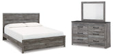 Homestyle Furniture - Ashley Furniture - Bronyan King Panel Bed, Dresser and Mirror - King Panel Bed, Dresser and Mirror - B1290B7