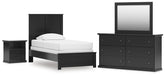 Homestyle Furniture - Ashley Furniture - Maribel Twin Panel Bed, Dresser, Mirror and Nightstand - Twin Panel Bed, Dresser, Mirror and Nightstand - B138B61