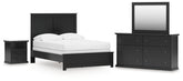 Homestyle Furniture - Ashley Furniture - Maribel Full Panel Bed, Dresser, Mirror and Nightstand - Full Panel Bed, Dresser, Mirror and Nightstand - B138B78