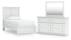 Homestyle Furniture - Ashley Furniture - Bostwick Shoals Twin Panel Bed, Dresser and Mirror - Twin Panel Bed, Dresser and Mirror - B139B70