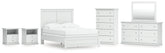 Homestyle Furniture - Ashley Furniture - Bostwick Shoals Full Panel Bed, Dresser, Mirror, Chest, and 2 Nightstands - Full Panel Bed, Dresser, Mirror, Chest, and 2 Nightstands - B139B62