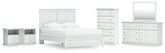 Homestyle Furniture - Ashley Furniture - Bostwick Shoals Queen Panel Bed with Mirrored Dresser, Chest and 2 Nightstands - Queen Panel Bed with Mirrored Dresser, Chest and 2 Nightstands - B139B49