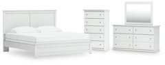 Homestyle Furniture - Ashley Furniture - Bostwick Shoals King Panel Bed, Dresser, Mirror and Chest - King Panel Bed, Dresser, Mirror and Chest - B139B54