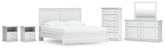Homestyle Furniture - Ashley Furniture - Bostwick Shoals King Panel Bed, Dresser, Mirror, Chest and 2 Nightstands - King Panel Bed, Dresser, Mirror, Chest and 2 Nightstands - B139B53
