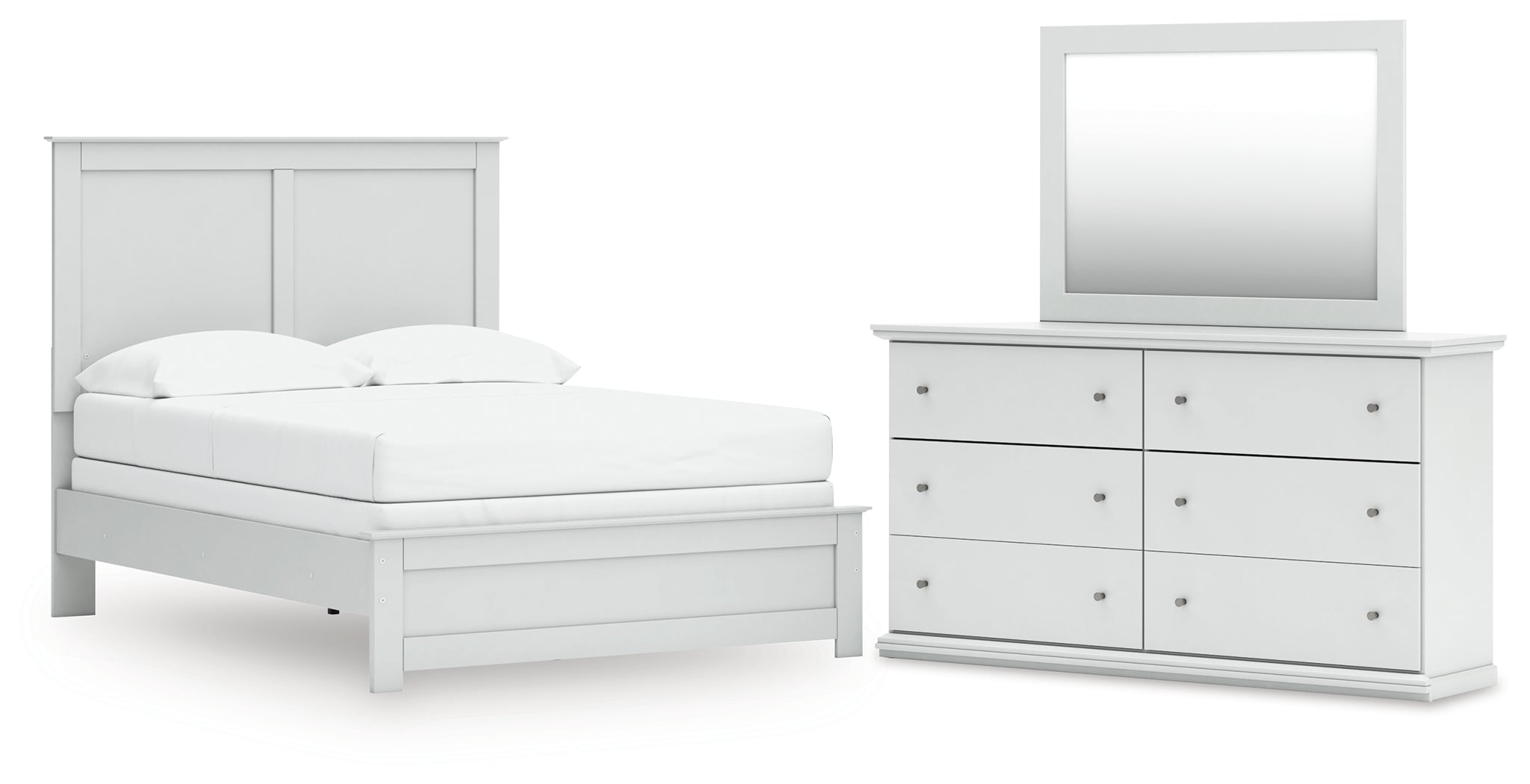 Homestyle Furniture - Ashley Furniture - Bostwick Shoals Full Panel Bed, Dresser and Mirror - Full Panel Bed, Dresser and Mirror - B139B48