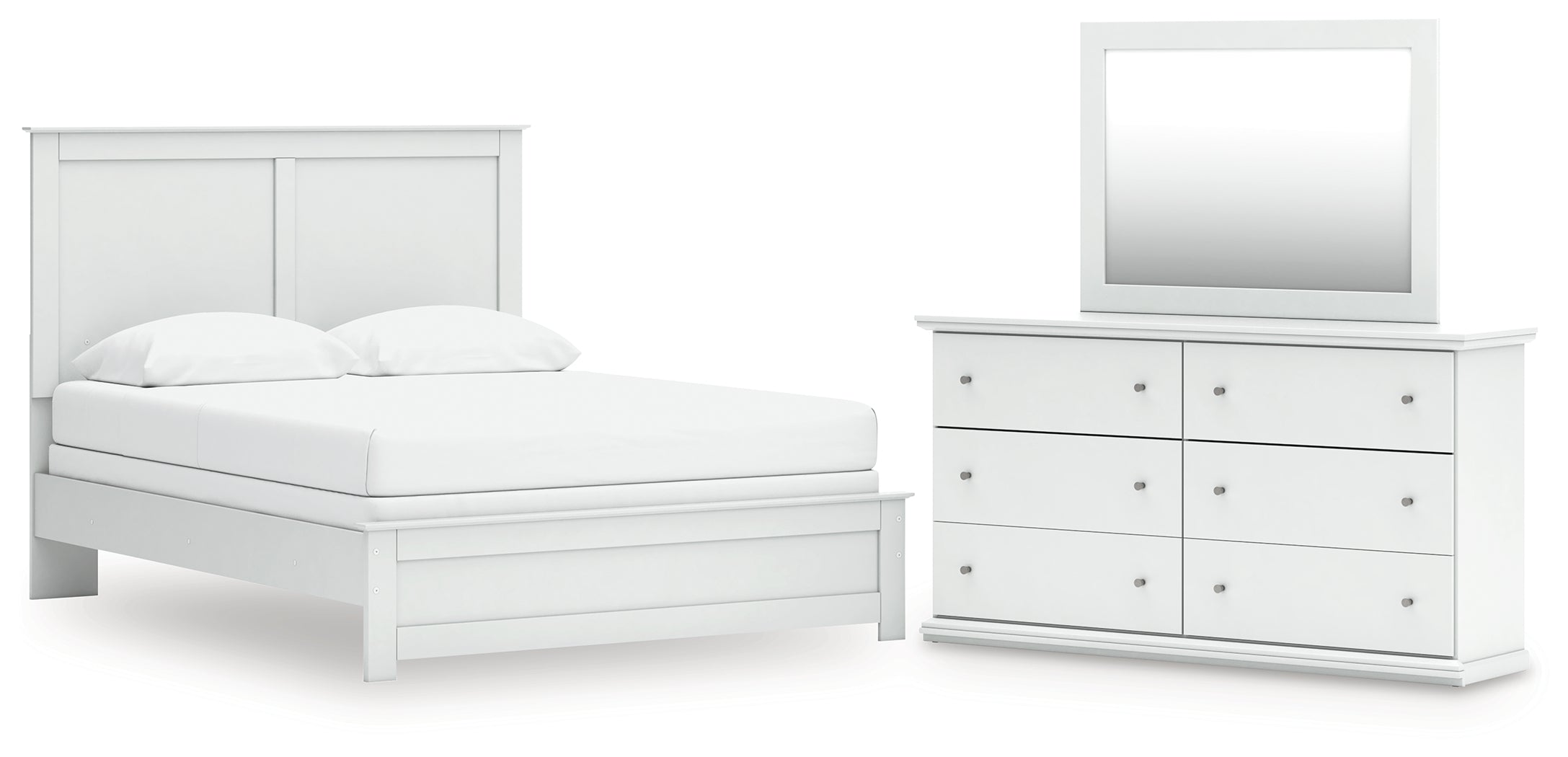 Homestyle Furniture - Ashley Furniture - Bostwick Shoals Queen Panel Bed, Dresser and Mirror - Queen Panel Bed, Dresser and Mirror - B139B69